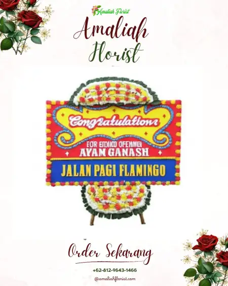 Sewa Papan Bunga Marbau
