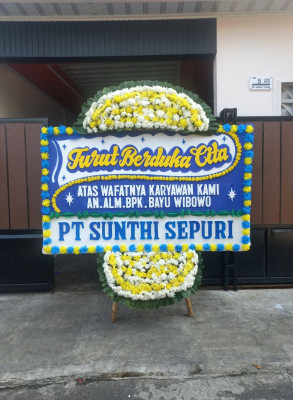 Papan Bunga Duka di Marbau